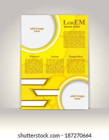 Flyer, brochure or magazine cover template