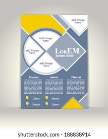 Flyer, brochure or magazine cover template