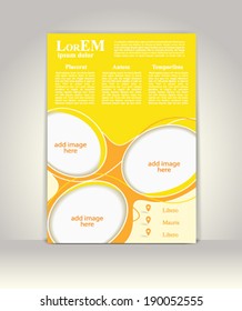 Flyer, brochure or magazine cover template