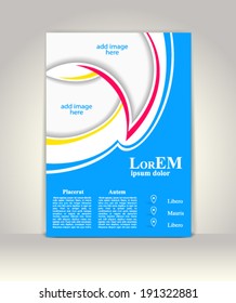 Flyer, brochure or magazine cover template