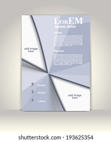 Flyer, brochure or magazine cover template