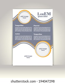 Flyer, brochure or magazine cover template