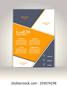 Flyer, brochure or magazine cover template