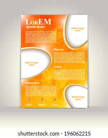 Flyer, brochure or magazine cover template