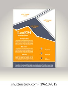 Flyer, brochure or magazine cover template