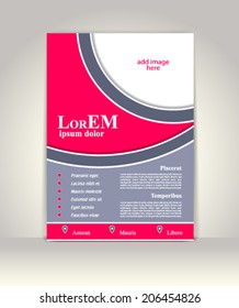 Flyer, brochure or magazine cover template