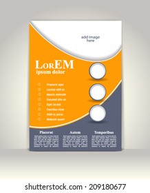 Flyer, brochure or magazine cover template