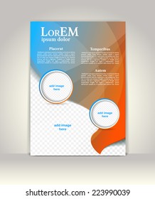 Flyer, brochure or magazine cover template