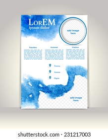 Flyer, brochure or magazine cover template