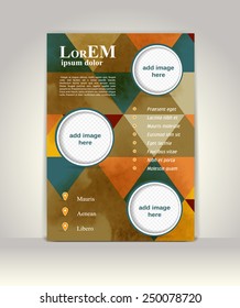 Flyer, brochure or magazine cover template