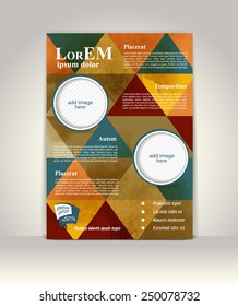 Flyer, brochure or magazine cover template