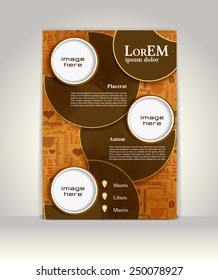 Flyer, brochure or magazine cover template