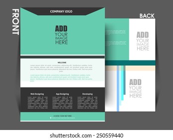 flyer, Brochure, Magazine cover template. eps 10