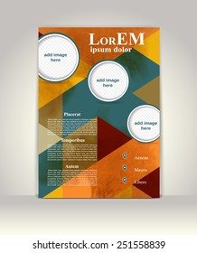 Flyer, brochure or magazine cover template