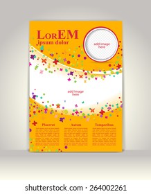 Flyer, brochure or magazine cover template