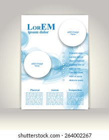 Flyer, brochure or magazine cover template