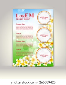 Flyer, brochure or magazine cover template