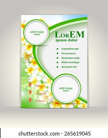 Flyer, brochure or magazine cover template