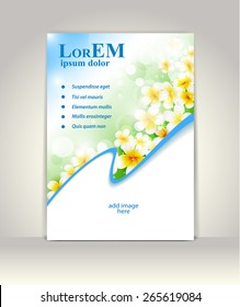 Flyer, brochure or magazine cover template