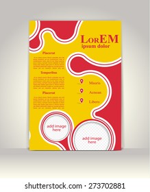Flyer, brochure or magazine cover template