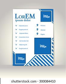 Flyer, brochure or magazine cover template