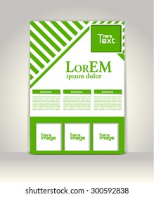 Flyer, brochure or magazine cover template