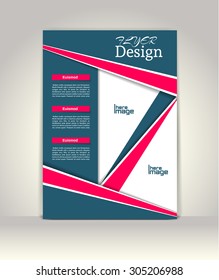 Flyer, brochure or magazine cover template