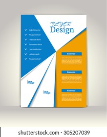 Flyer, brochure or magazine cover template