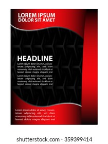 Flyer, brochure or magazine cover template
