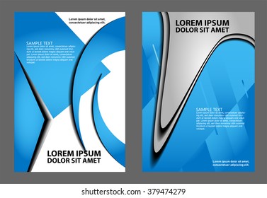 flyer, brochure or magazine cover template 