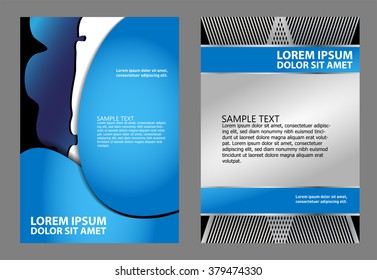 flyer, brochure or magazine cover template 