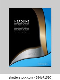 flyer, brochure or magazine cover template
