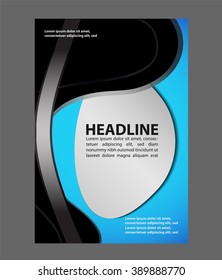 flyer, brochure or magazine cover template
