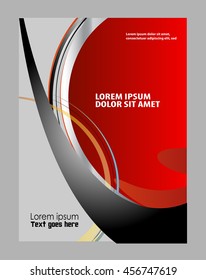 flyer, brochure or magazine cover template
