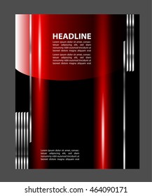 flyer, brochure or magazine cover template
