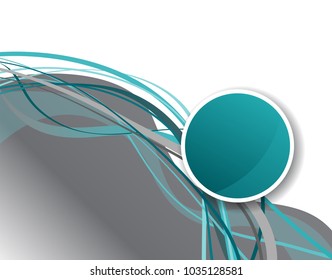 Flyer or brochure template, abstract colorful design