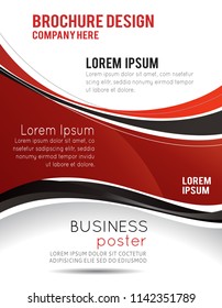 Flyer or brochure template, abstract colorful design