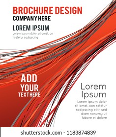 Flyer or brochure template, abstract colorful design