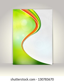 Flyer or brochure template, abstract colorful design