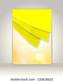 Flyer or brochure template, abstract colorful design