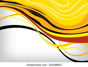 Flyer or brochure template, abstract colorful design