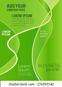 Flyer or brochure template, abstract colorful design