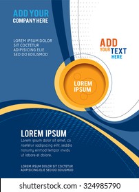 Flyer or brochure template, abstract colorful design