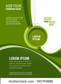 Flyer or brochure template, abstract colorful design