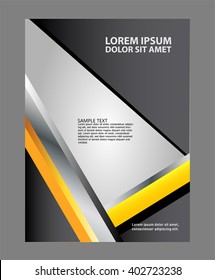 Flyer or brochure template, abstract colorful design
