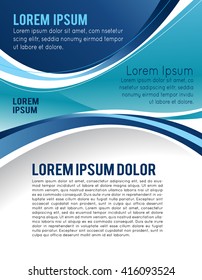 Flyer or brochure template, abstract colorful design