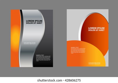 Flyer or brochure template, abstract colorful design
