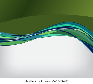 Flyer or brochure template, abstract colorful design