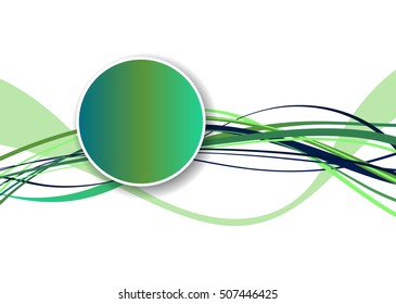 Flyer or brochure template, abstract colorful design