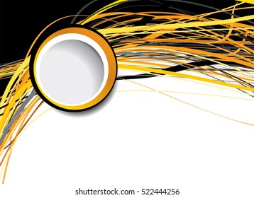 Flyer or brochure template, abstract colorful design
